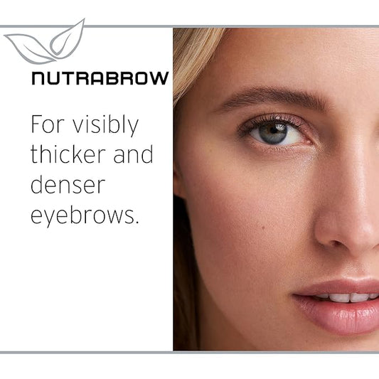 NutraBrow Eyebrow Enhancer - Eyebrow Growth Serum for Thicker Brows in 8-12 Weeks I Eyebrow Serum to Grow Brows I Made in Germany I 3ml