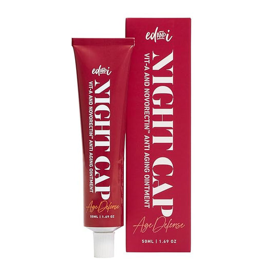 NIGHT CAP Facial Night Cream with Vitamin A, and NovoRetin Anti Aging Ointment to Minimize Appearance of Wrinkles and Fine Lines, 1.69 oz