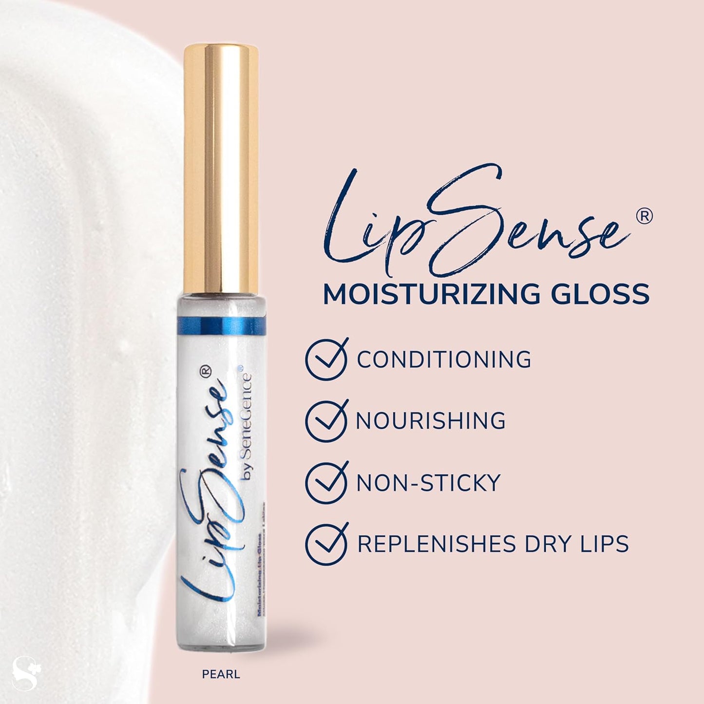 SeneGence LipSense Moisturizing Gloss – Hydrating, Long-Lasting Gloss with Shea Butter & Vitamin E, Vegan & Paraben-Free