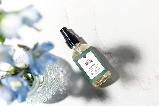 Edens Garden Muscle Relief Bath & Body Oil – Pure Essential Oils & Vitamin E for Massage, Moisturizing, Sore Muscles & Joints – Soothing & Scented with Peppermint & Wintergreen Oils, 2 fl oz (59 ml)