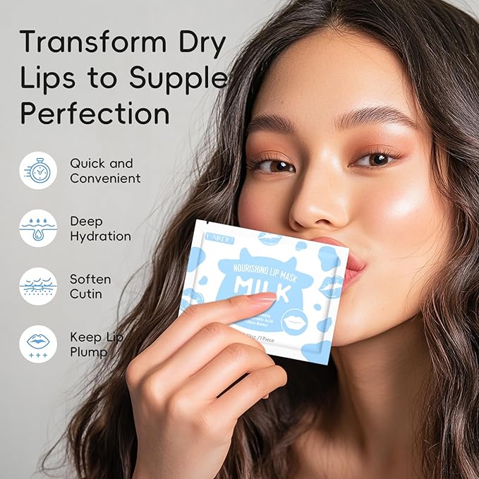 Skin Care Set, Moisturizer Face Cream, Travel Size Toiletries with Milk Eye Mask, Lip Mask, Eye Cream, Serum, Face Cream Mother's Day Christmas Birthday Daughter Wife