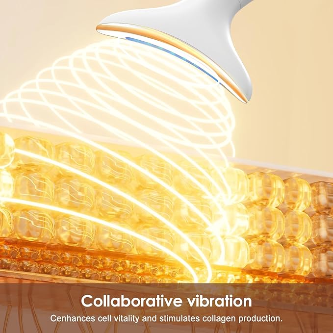 Multi-Functional Beauty Device - 4-in-1 Face, Neck, Eye & Body Massager | Red Light Therapy | Skin Lifting & Firming | Wrinkle & Dark Circle Reducer | Portable Face Sculpting Tool