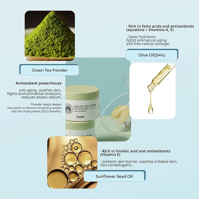 YADAH Green Tea Cleansing Balm with Green Tea Cleansing Balm 2