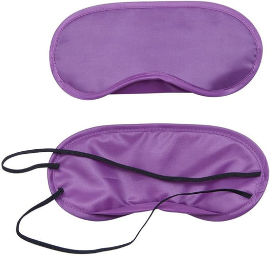 Coobbar 10PCS Travel Rest Eye Sleeping Mask Satin Blindfold Soft Eye Shade Nap Cover Soft Eye Mask Shade Cover (Purple)