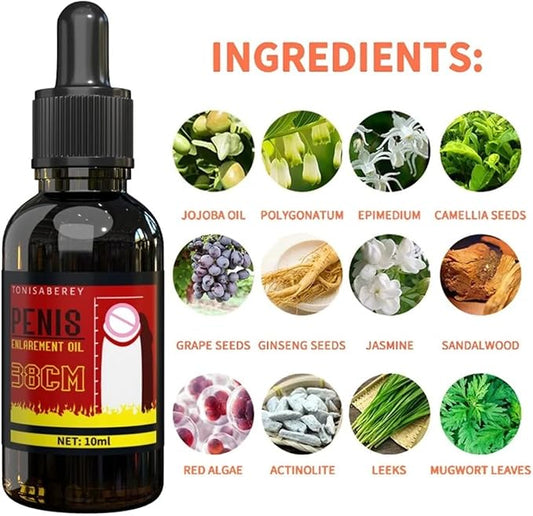 Massage Oil Enlargement Oil Increase Enlarge Gel Thicker Longer Stronger Large Size Enlarger Cream BLSEX for Men (F204-RED)