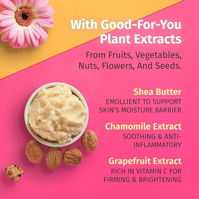 HEMPZ Body Lotion - Grapefruit & Raspberry Crème Daily Moisturizing Cream, Shea Butter Body Moisturizer - Skin Care Products, Hemp Seed Oil - Large