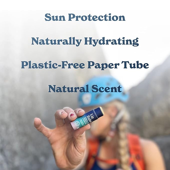 Allez Outdoor Vegan Lip & Eye Balm, Plant-Based Formula with Shea Butter, Jojoba Oil & Algae Extract for Skin Hydration & Protection, Sea Salt/Kelp Scent, 6-Pack