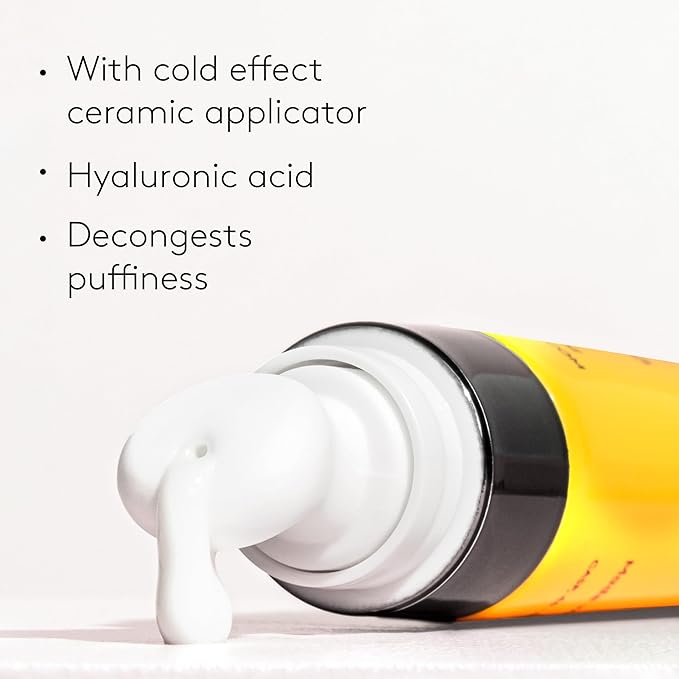 COCUNAT - Eye Contour Cream for Bags & Under-Eye Circles - Cold Effect Applicator - Visibly Reduces the Appearance of Bags - High Caffeine Content - For All Skin Types - 13 ml