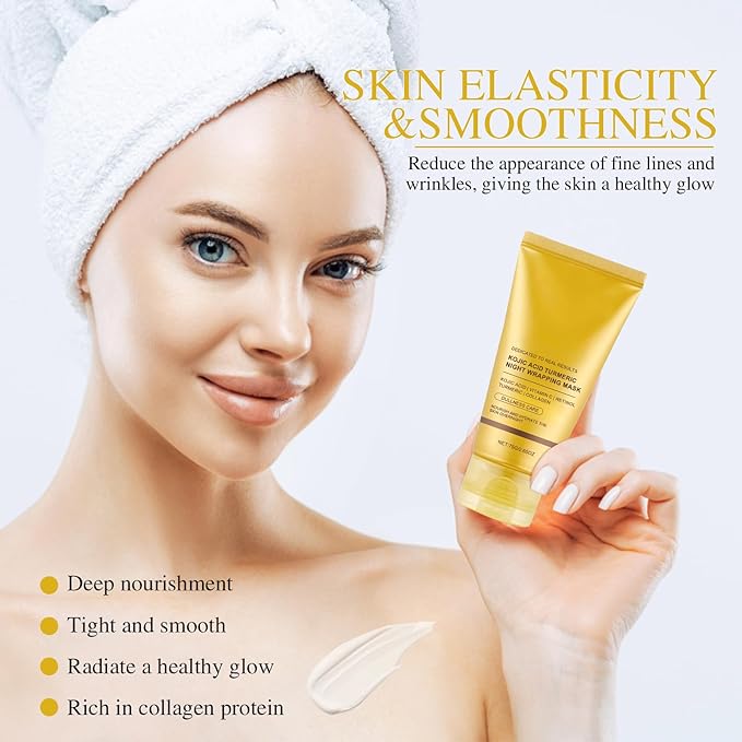 2PC Revix Collagen Mask, Revix Turmeric Collagen Night Mask, C-ollagen Night Wrapping M-ask, Gentle Cleansing, Moisturizing, Nourishing