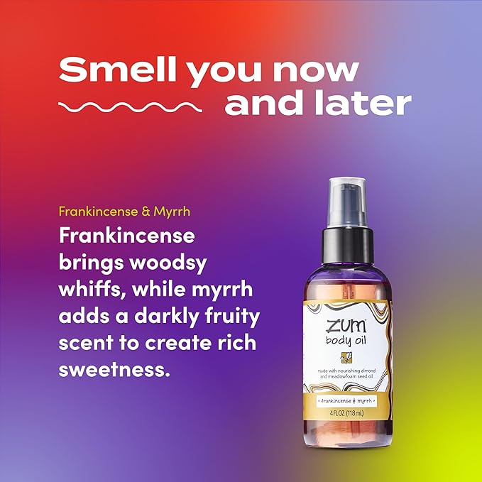 Zum Massage and Body Oil - Frankincense and Myrrh - 4 fl oz