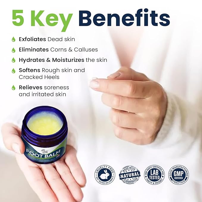 Soothing Lavender Foot Soak with Epsom Salt - Best Toenail Treatment, & Softens Calluses - Soothes Sore & Tired Feet Tea Tree Oil Foot Balm/ Moisturizer For Dry Cracked Feet