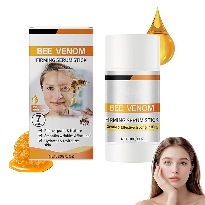 Bee Venom Firming Serum Stick - Advanced Anti-Wrinkle Lifting Cream,Deep Hydration,Restores Skin Elasticity,Suitable for All Skin Types(1pcs)