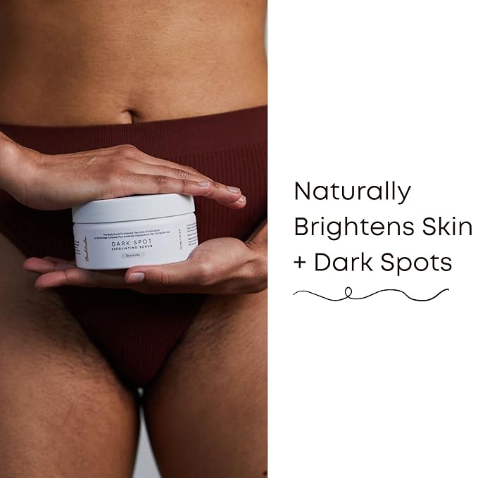 Bushbalm Dark Spot Exfoliating Scrub - Natural Body Scrub Exfoliant to Hydrated, Soften and Enhance Glow in Skin - Bermuda 236 ml