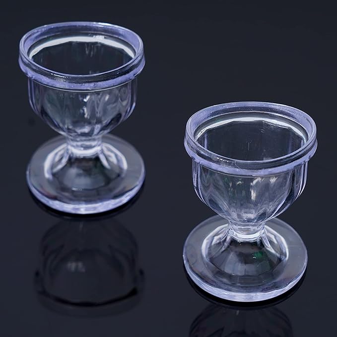 Transparent Eye Wash Cup - Eye wash Kit, Eye Cups for Eye wash Shaped Rim for Eye Rinse n Cleansing Eye wash Cups Remove Dust, Makeup & Irritants- Eye wash kit Set of 2 Eye Cup