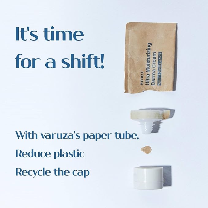 Ultra Moisturizing Derma Facial Cream – Oil Free Deep Hydrating Face Moisturizer – Vegan, EWG Verified Product Korea Skin Care with Hyaluronic Acid, Amino Acids, Non-Sticky Unscented Lotion