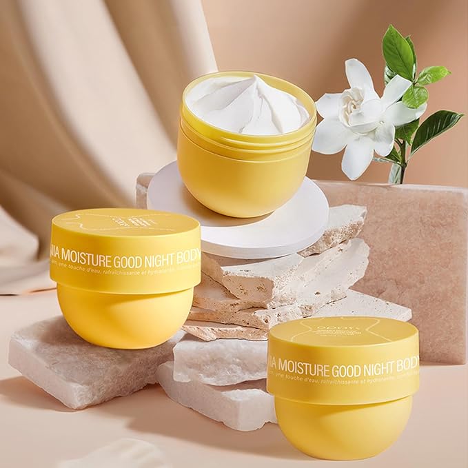 Moisture Good Night Body Cream, Daily Moisturizing Face & Body Lotion for Dry Skin, Rough Skin | | Gardenia & Niacinamide Moisturizer | Gentle Day and Night Body Cream For Women