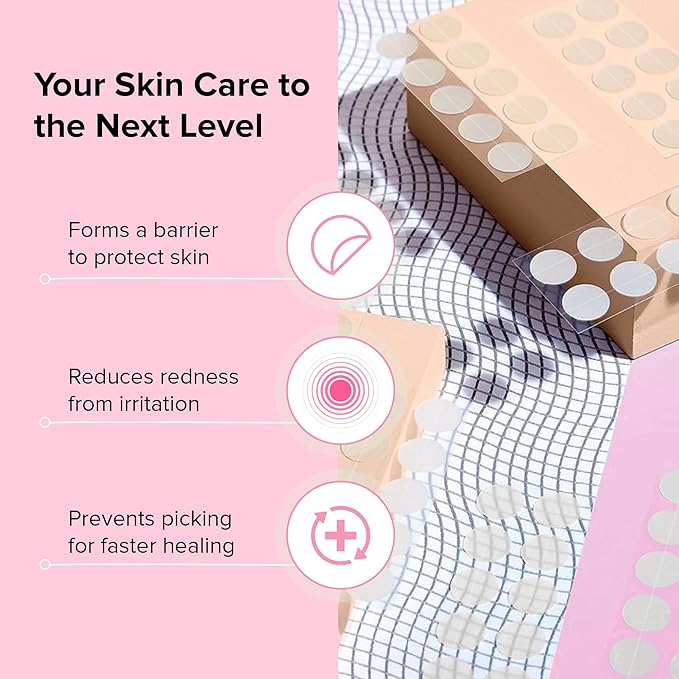 The Pink Method Pure Patch Hydrocolloid Pimple patches for face with Salicylic Acid Tea Tree Centella Calendula Acne Patch Zit Stickers Blemish Spot cover | 3 Sizes| 72 Count