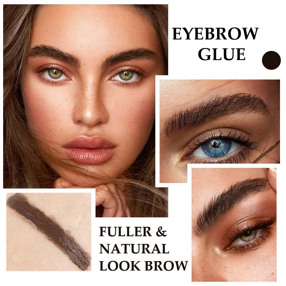 Tinted Thickening Brow Mascara,Brow Fast Sculpt,Waterproof, Transfer-proof, Brush to Fill in Eyebrows and Cover Gray Hairs - Cruelty Free - Light Medium Brown (1pc 07 Espresso)