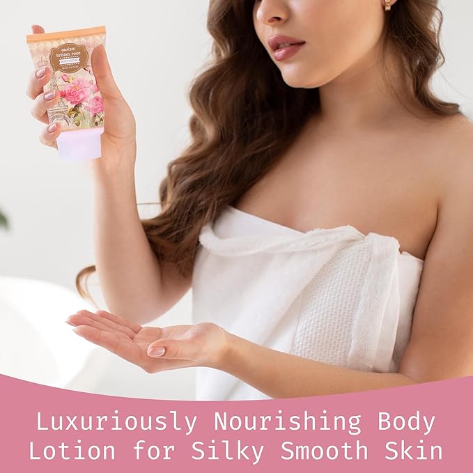 Draizee Mothers Day Gifts for Mom - Spa Gift Baskets for Women -8 Pcs Luxury British Rose Scented Heel Shoe Design Bath and Body Spa Set - Self Care Package for Women, Presents for Mom, Body Care Set