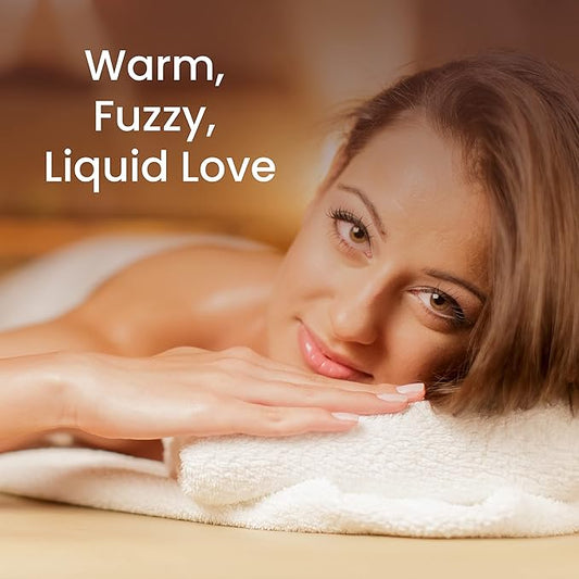 Dude's Love - Organic - Flavored Warming Body Massage Oil - Tropical Mango | No Stain - Non-Sticky | Nourish & Moisturize Skin | Aromatherapy Vegan Oil - 3.38 Fl Oz