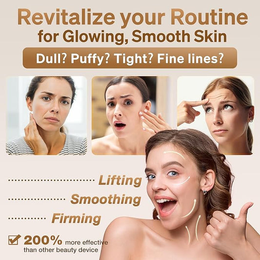 Beauty Massager for Face and Neck, 7 in 1 Beauty Glow Facial Massager for Face and Neck, Skin Care at Home