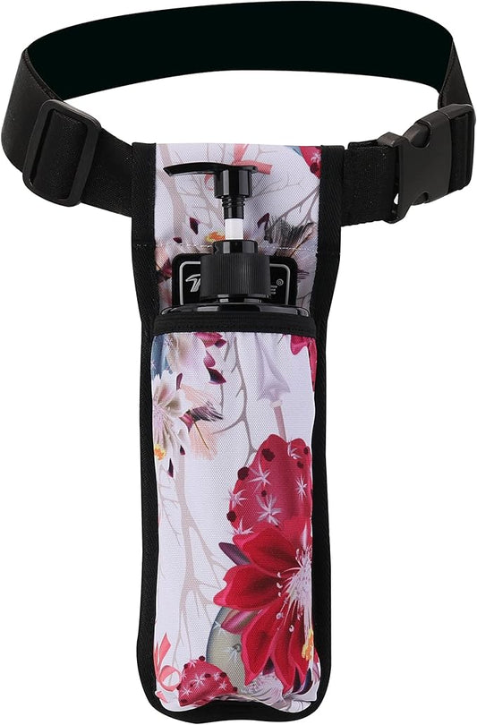 Massage Oil and Lotion Bottle Holster Bag for Therapists (Hua, 1 Bottle)