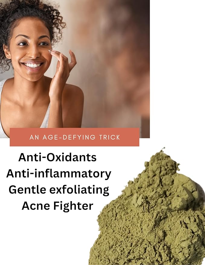 Qasil Powder, Ancient Remedy, Natural Cleanser, Deep cleansing Mask for Hair, Body and Face, Helps with Acne and pimples, Brightens the Skin