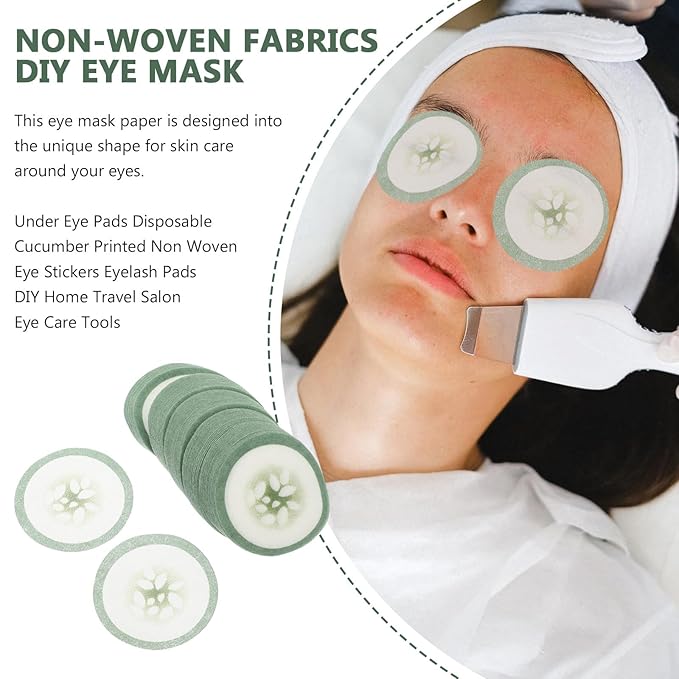100pcs Spa Cooling Eye Pads Moisturizing Eye Masks Eye Sheet Non Woven Eye Care Patches for Skincare Spa Wrap Moisture Retention