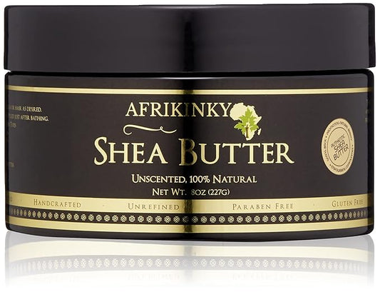 Shea Butter -Unrefined Pure Raw Grade A Ivory Authentic 8oz – Skin Nourishing, Moisturizing