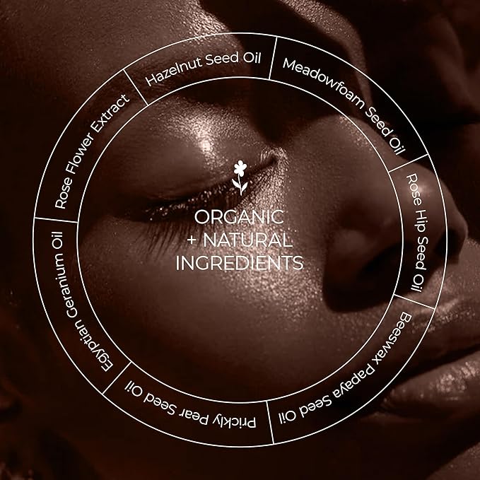 All Natural Organic Skin Care Products Made in USA, Vegan, Cruelty Free Face Oil, Moisturizing + Hydrating Facial Oil Moisturizer with Rose Hip Seed Oil, 1fl oz/30ml, Dew Drops