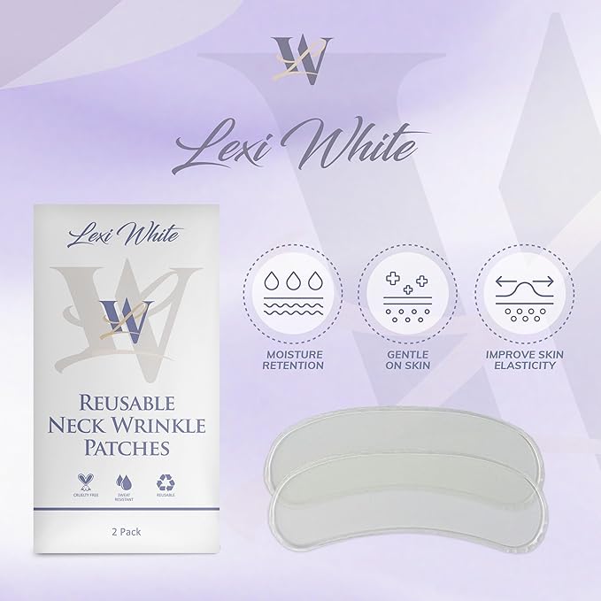 Reusable Neck Wrinkle Patches 2Pcs, Anti Wrinkle Patches, Face Tape for Wrinkles Overnight, Silicone Neck Patches, Silicone Wrinkle Patches for Neck Overnight, Silicone Patches for Wrinkles