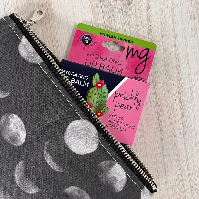 Mad Gab's MG Signature Prickly Pear Lip Balms with SPF 15 (Pack of 3)