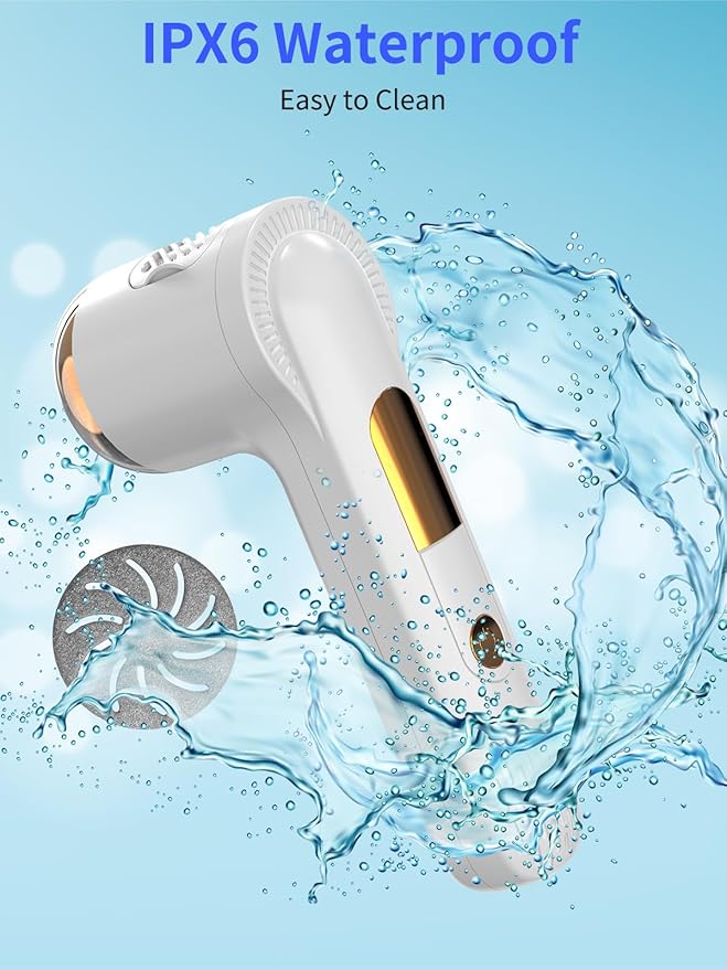 Electric Feet Callus Remover (with Dander Vacuum), USB Rechargeable Pedicure Device for Foot Care, Portable Power Foot File Tool for Dead Hard Skin Remove, Make Your Feet Soft Smooth