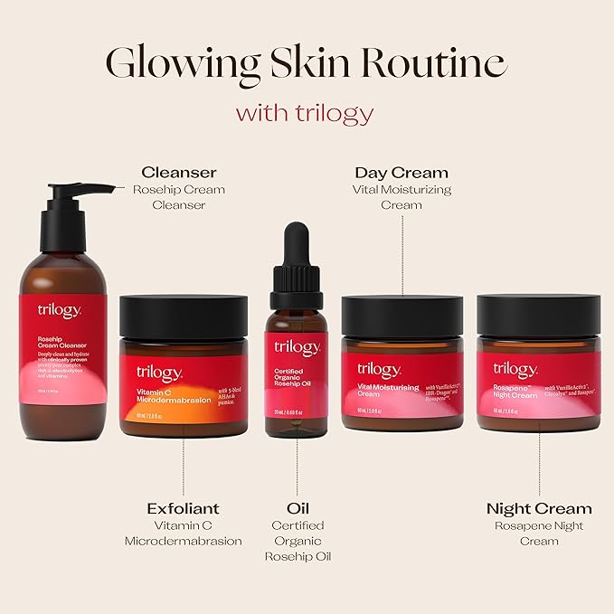 Trilogy Certified Organic Rosehip Oil, Intensive Nourishment, Improves Appearance of Scars, Stretch Marks, Fine Lines, & Wrinkles, 0.68 fl oz