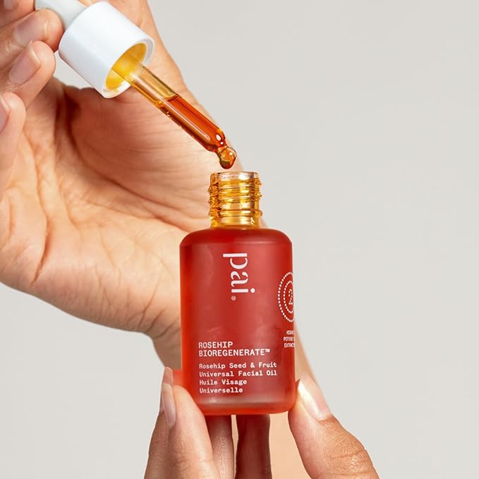PAI SKINCARE - Organic Rosehip BioRegenerate Universal Facial Oil | Natural, Vegan, Sensitive Skincare (0.34 fl oz | 10 mL)