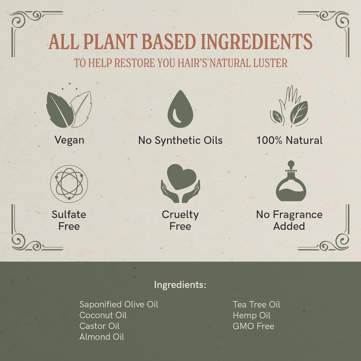 J·R·LIGGETT'S Shampoo Bar - Original Formula, All Natural Solid Bar Shampoo for Hair with Coconut Oil & Castor Oil, Sulfate Free, GMO Free, Gentle Lather and Refreshing, 3.5 oz - 1 Pack