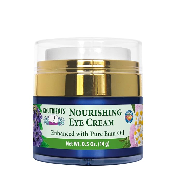 Montana Emu Ranch - Nourishing Eye Cream 0.5 Ounce - Enhanced with Pure Emu Oil
