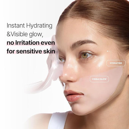 ROUND LAB Camellia Collagen Mask NET wt. 34 g/1.19 Fl Oz 4ea, 30min Hydrogel Mask, Quick Hydration, Firming&Pore Minimizing, For sensitive skin, Micro molecule collagen, Facial Mask