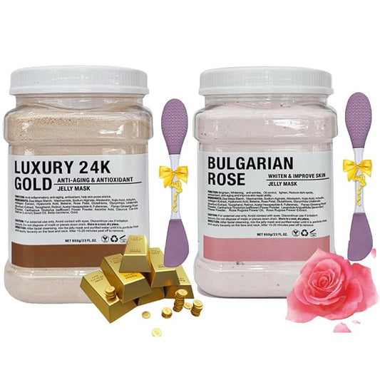 24k Gold Jelly Masks for Facials Rose Hydro Jelly Masks for Facials Professional