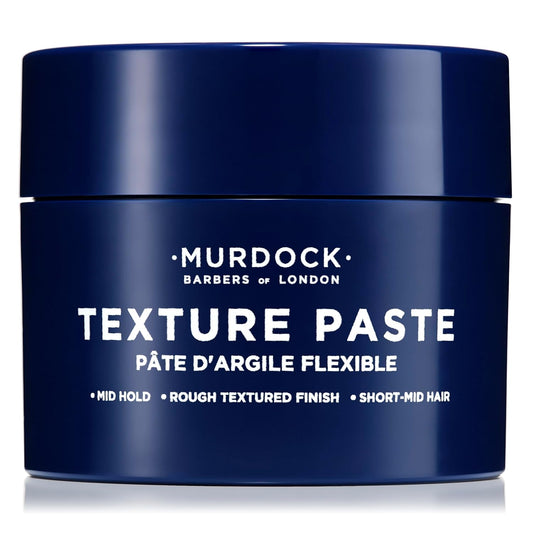 Murdock London Texture Paste – Soft Hold, Low Sheen Hair Paste for Men + Rough Textured Finish Without Grease – Lightweight Styling Cream for Short to Medium Hair (1.76 fl. oz.)