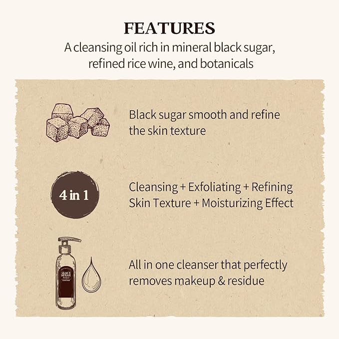 SKINFOOD Black Sugar Perfect Cleansing Oil