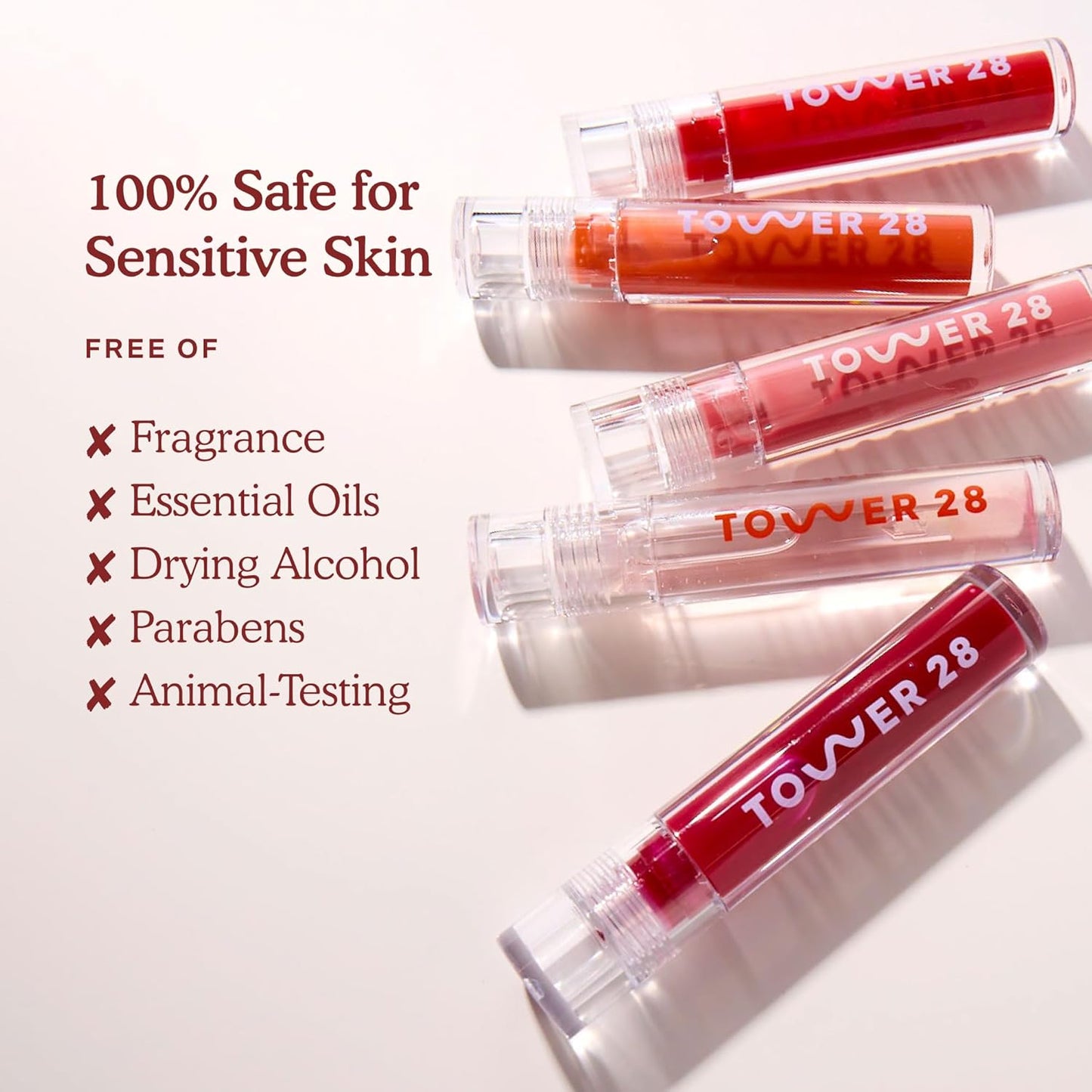 Tower 28 ShineOn Milky Lip Jelly, CASHEW, Non-Sticky, Hydrating Vegan Lip Gloss in Milky Rosy Brown, Apricot and Raspberry Seed Oil, Moisturizing, Clean, Cruelty Free