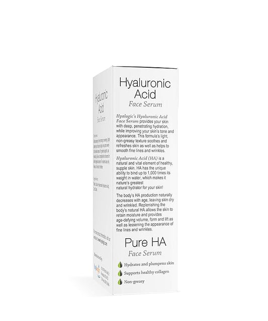 Hyalogic Episilk Pure HA Facial Serum - Face Serum with Hydrating Hyaluronic Acid - Moisturizing Skin Care to Soften & Hydrate the Skin - Non Greasy, Fragrance & Dye Free - 1oz