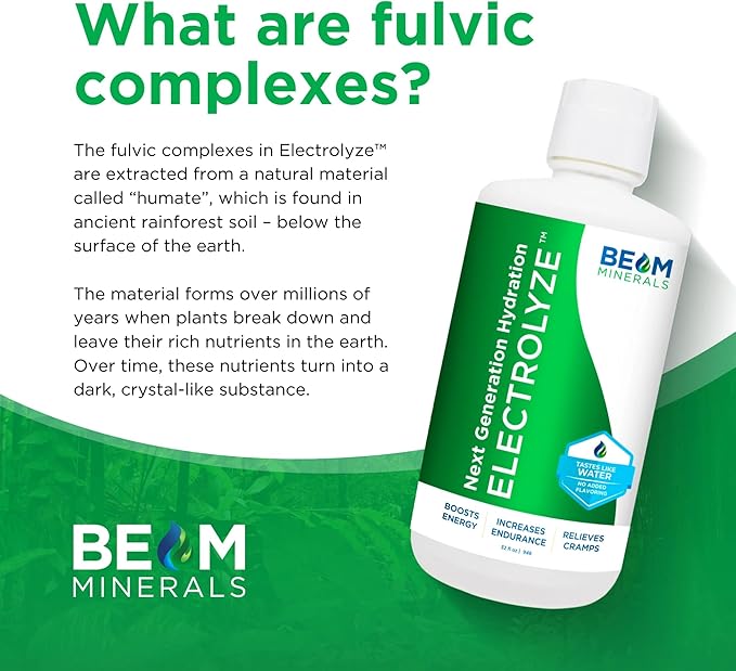 Beam Minerals Micro-Boost Humic Mineral Blend | Plant-Based Multi Minerals Supplement & Electrolytes Liquid | Micronutrients Supplements | Deficiency Support | Pure Natural Antioxidant | Keto Friendly