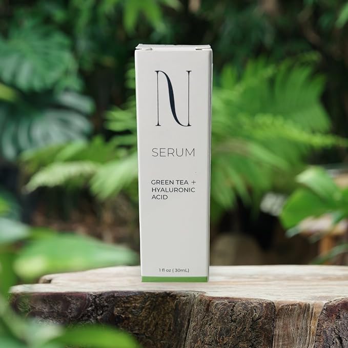 Green tea and hyaluronic acid serum anti-aging, 1 Ounce (Pack of 1)