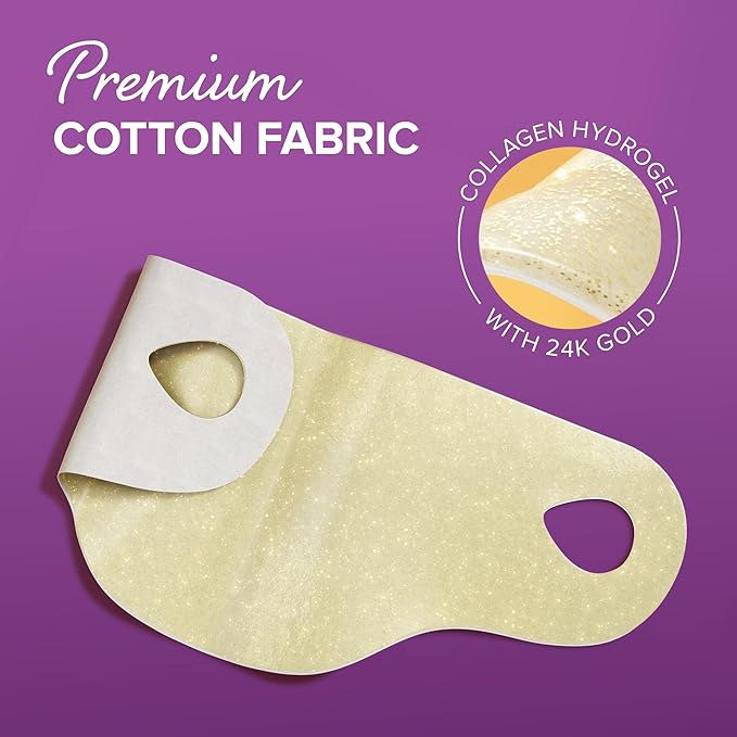 MAREE V Line Lifting Mask with 24K Gold - Deep Collagen Jawline Shaper with Retinol for Face Lift - Facial Skincare Chin Strap - Hyaluronic Acid, Vitamin E | V Lifting Face Mask