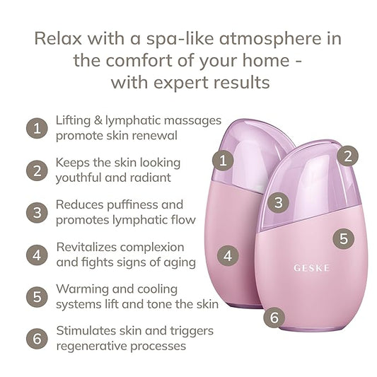 SmartAppGuided™ Cool & Warm Eye & Face Massager | 7 in 1 | Multi Massager | Face & Neck | Battery-free Cooling & Warming | Firms, Relaxes & De-Puffs Skin | Eye-Nose Area Targeted Design