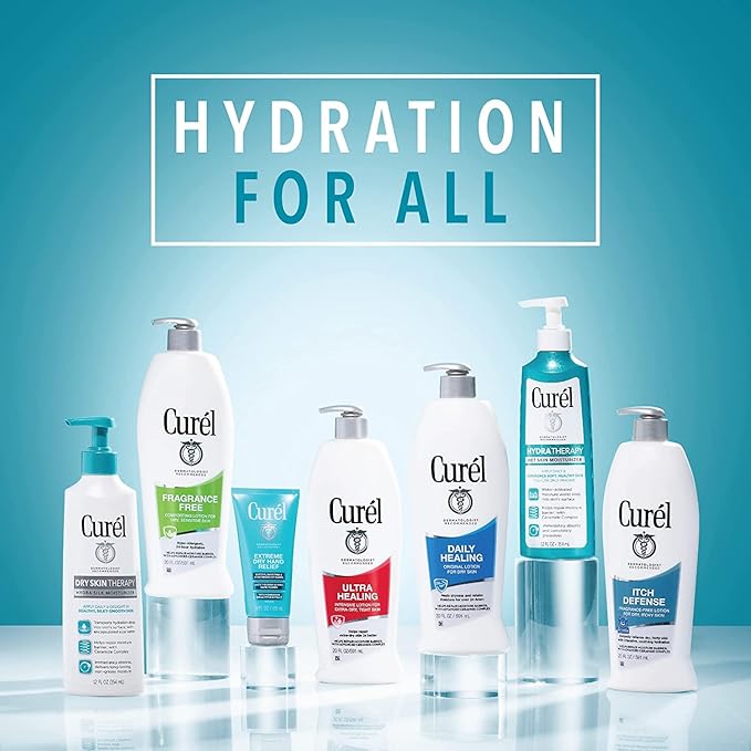 Curel Daily Moisture Fragrance-Free Lotion For Dry Skin 13 oz (Pack of 3)