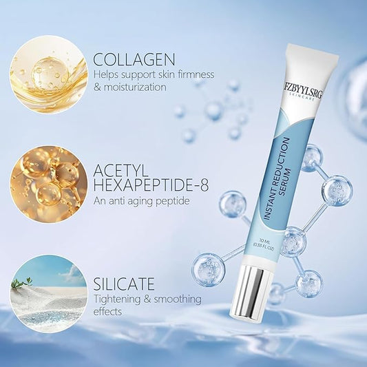 Rapid Reduction Eye Serum - Visibly Reduces Under-Eye Bags, Wrinkles, Dark Circles, Fine Lines & Crow's Feet Instantly, Anti Aging Wrinkle Remover for Face-10ML