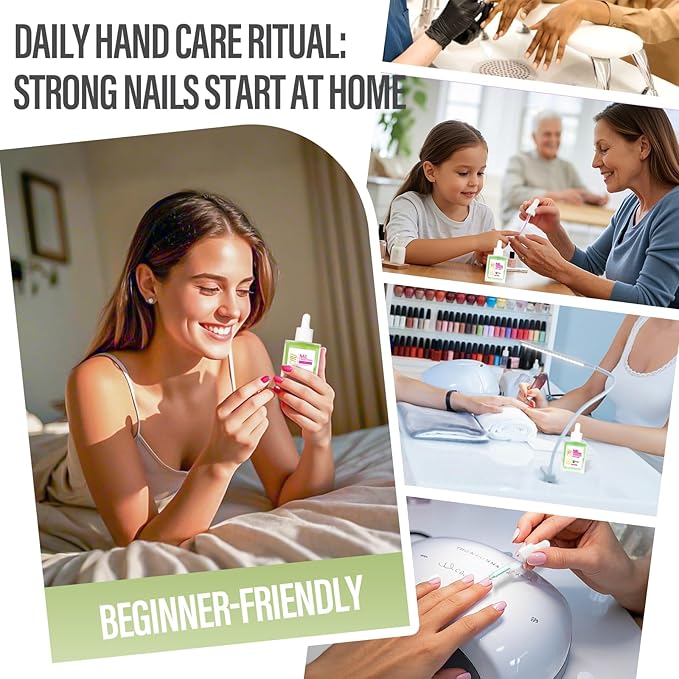 CHUCHU Nail Strengthener - Aloe Vera Nail Repair Growth Moisturizing Treatment - Natural Jojoba Vitamin B & E Cuticle Oil for Dry Cracked Nails